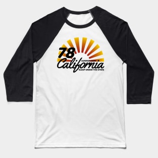 CALIFORNIA 78 SUMMER CAMP Baseball T-Shirt